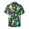 Hyperfavor Christmas Hawaiian Shirts, Santa Christmas Socks Pattern Shirt Short Sleeve, Christmas Shirt Idea Gift For Men And Women - Hyperfavor