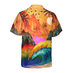 LGBT SUNSET HAWAIIAN SHIRT Hawaiian Shirt - Hyperfavor