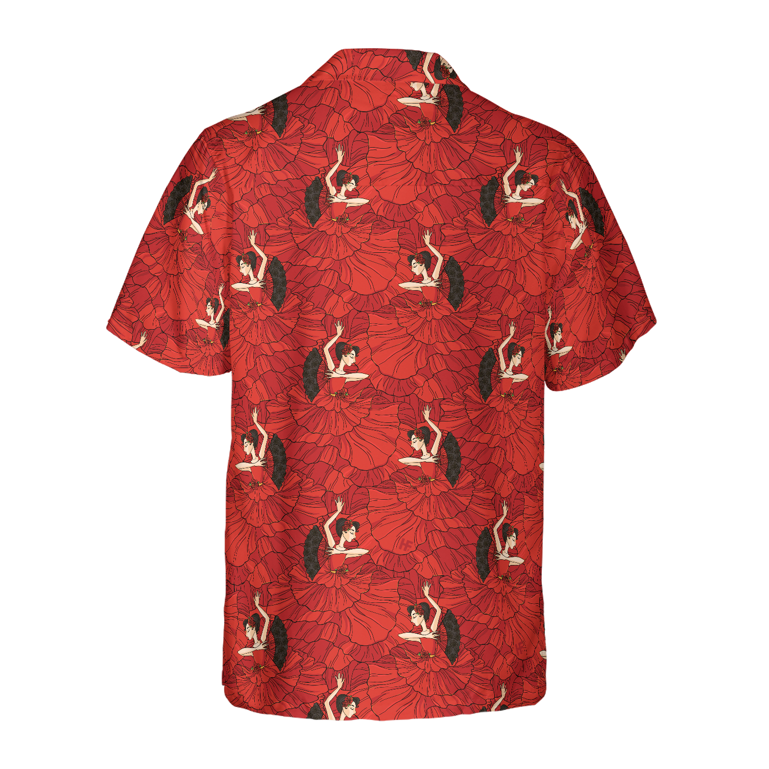 Flamenco Seamless Pattern Hawaiian Shirt - Hyperfavor