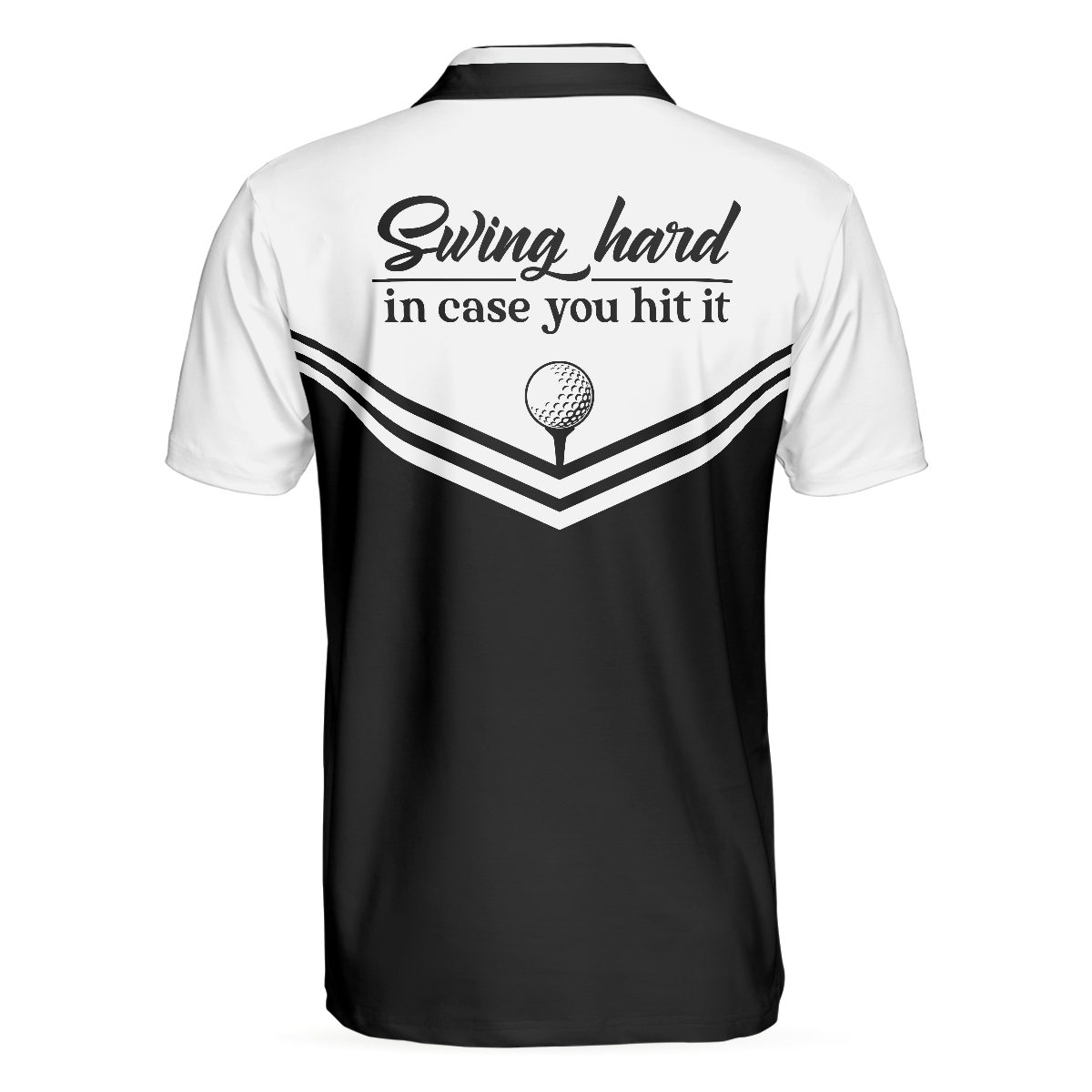 Swing Hard In Case You Hit It Short Sleeve Polo Shirt, Polo Shirts For Men And Women - Hyperfavor