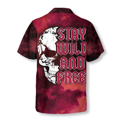 Guitar Stay Wild And Free Hawaiian Shirt - Hyperfavor