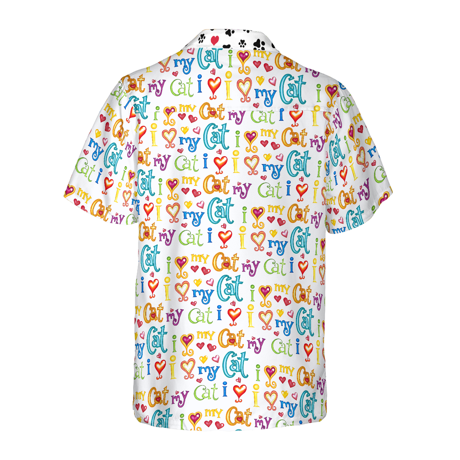 Cat I Love My Cat Hawaiian Shirt - Hyperfavor