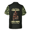 Bigfoot Darryl Drink Coffee & Hate People Bigfoot Hawaiian Shirt, Camping Bigfoot Shirt For Men - Hyperfavor