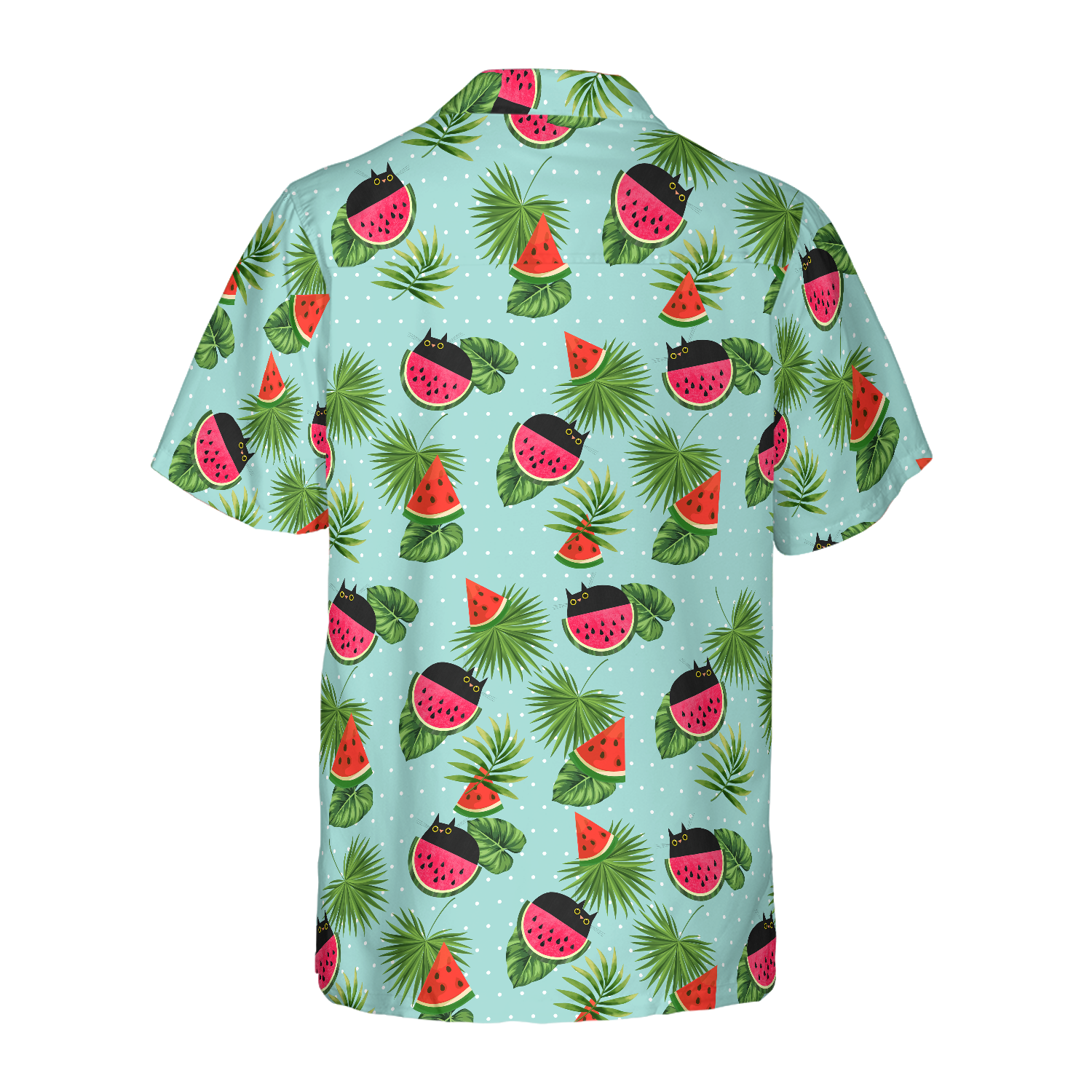 Cat Watermelon Hawaiian Shirt - Hyperfavor