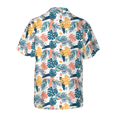 Tropical Leaves Elegant Exotic Hawaiian Shirt - Hyperfavor