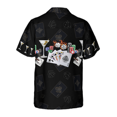 Gambling And Wine Hawaiian Shirt - Hyperfavor