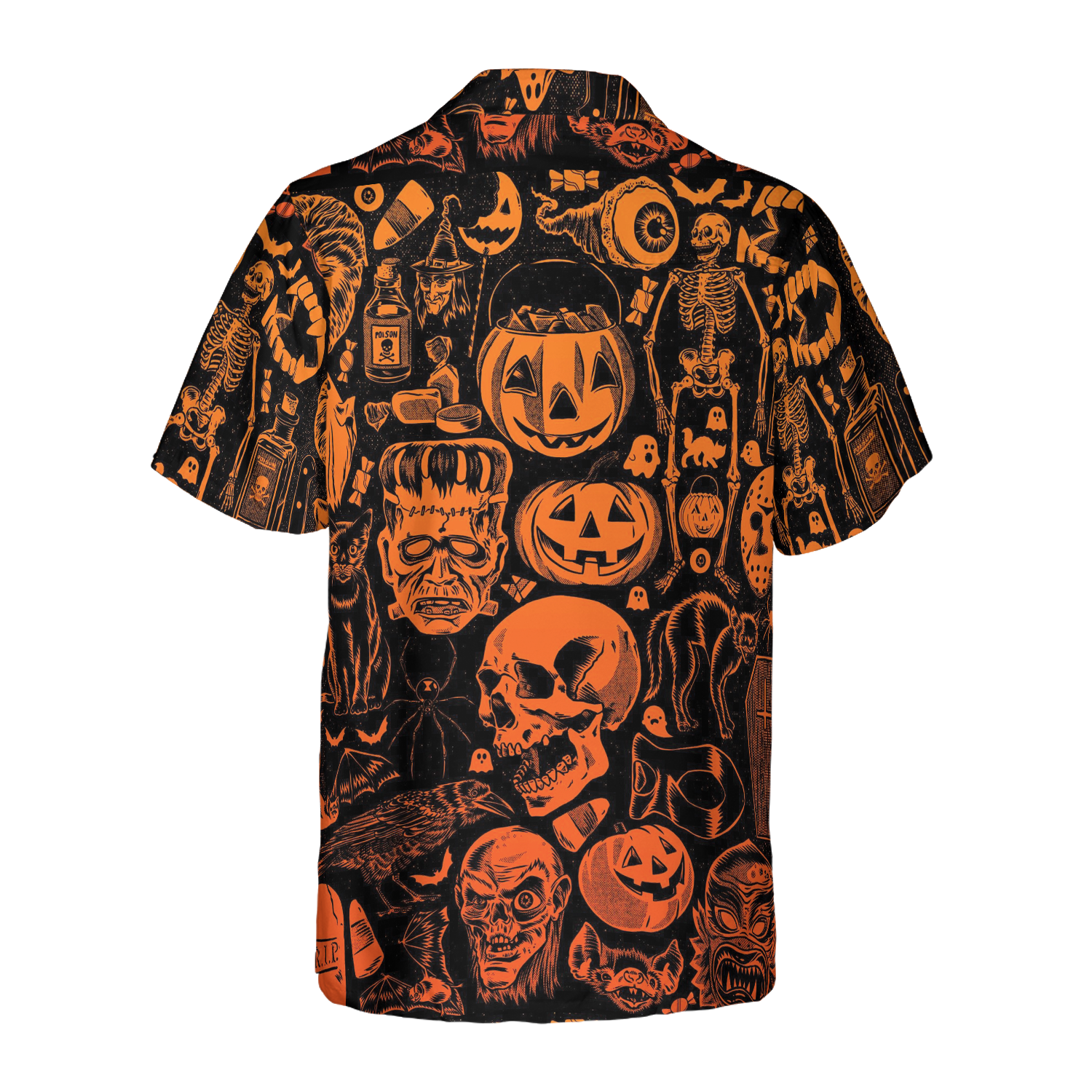 Scary Halloween Monsters Halloween Hawaiian Shirt, Halloween Shirt For Men And Women - Hyperfavor