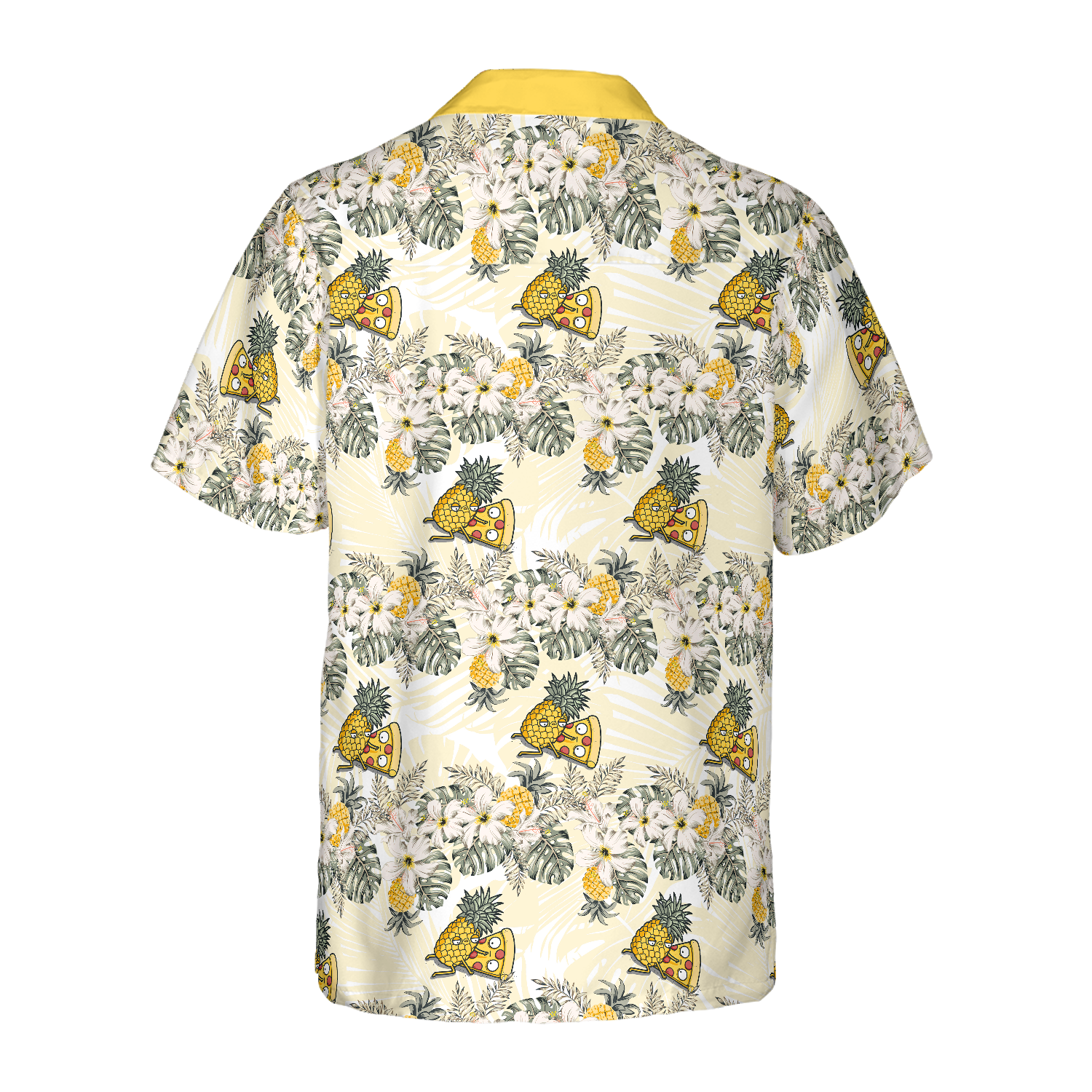 Cartoon Pizza Pineapple Hawaiian Shirt - Hyperfavor