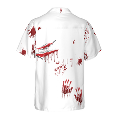 Creepy Ripped Open Rib Cage Organs Hawaiian Shirt - Hyperfavor