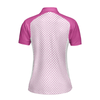 Pink Golf Balls Seamless Pattern Short Sleeve Women Polo Shirt - Hyperfavor
