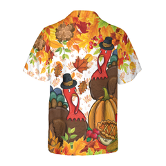 Colorful Festive Thanksgiving Hawaiian Shirt - Hyperfavor