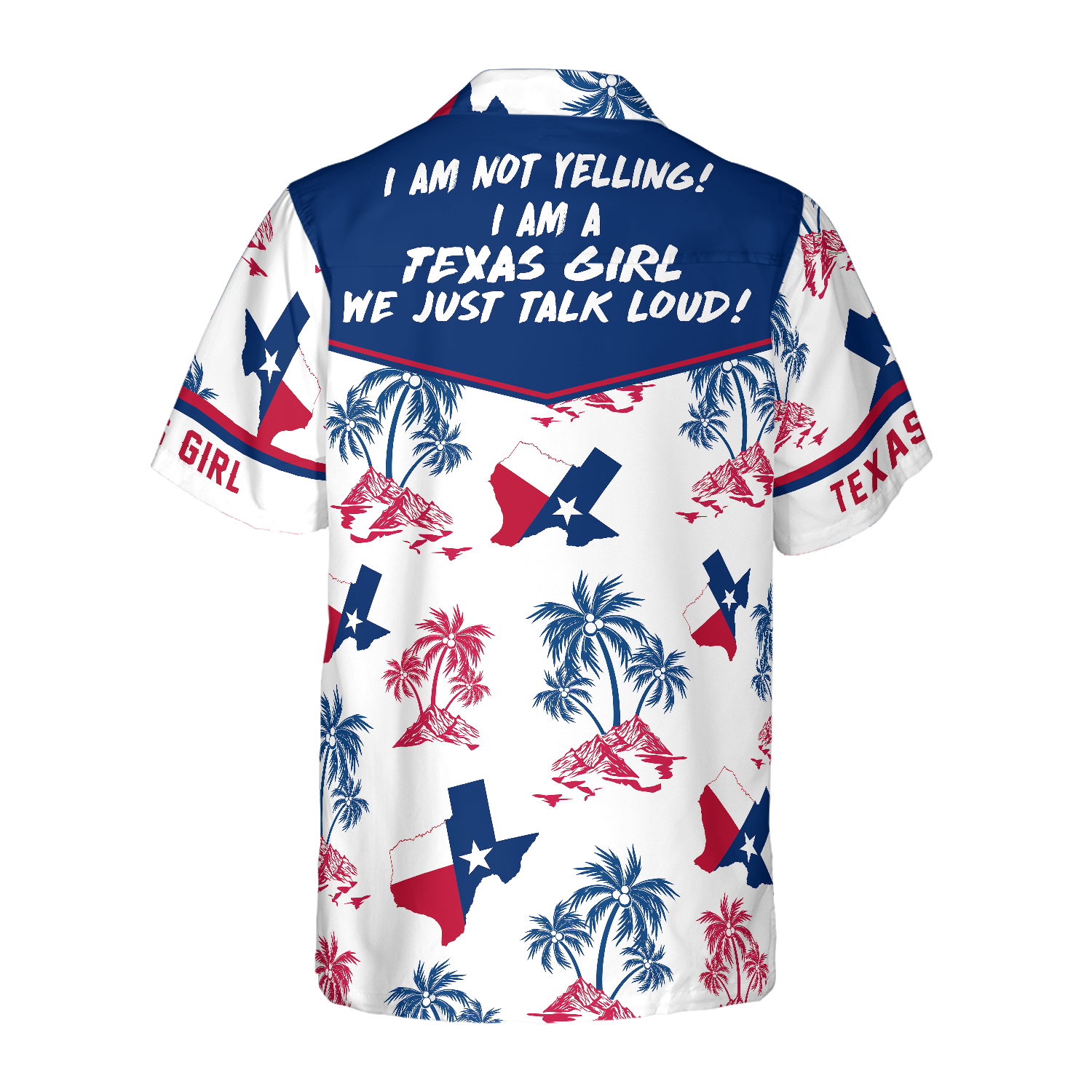 Texas Flag And Palm Tree Pattern Texas Girl Shirt, Patriotic Texas Hawaiian Shirt For Men And Women, Proud Texas Shirt - Hyperfavor