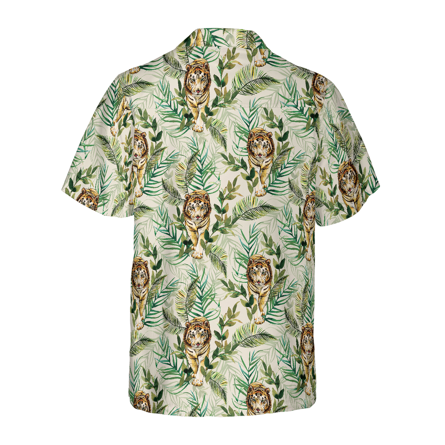 Tropical Jungle Tiger Shirt For Men Hawaiian Shirt - Hyperfavor