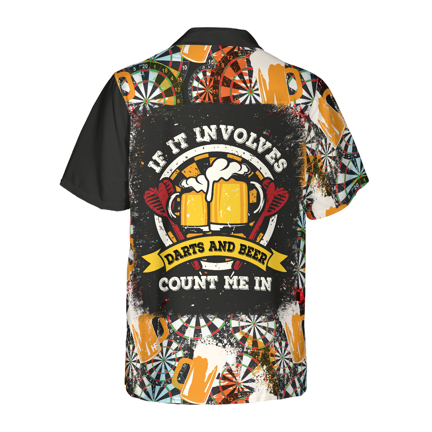 If It Involves Darts And Beer Count Me In Hawaiian Shirt - Hyperfavor