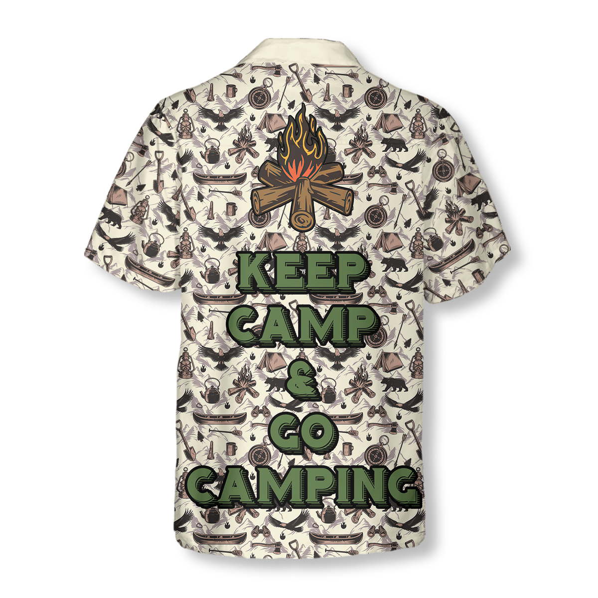 Keep Calm & Go Camping Hawaiian Shirt - Hyperfavor