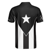 Puerto Rico Flag Black And White Polo Shirt, Puerto Rican Toad Coquí Shirt - Hyperfavor