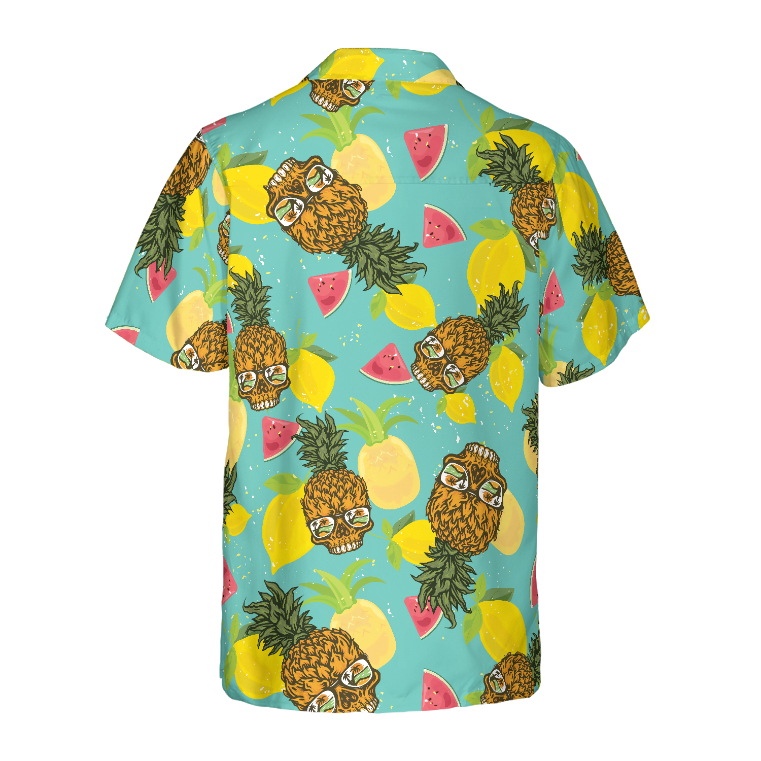 Skull With Sunglasses Hawaiian Shirt - Hyperfavor