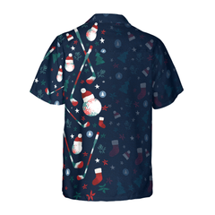 Hyperfavor Christmas Golf Pattern Hawaiian shirt, Christmas Shirts Short Sleeve Button Down Shirt For Men And Women - Hyperfavor