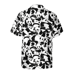 Cartoon Young Pandas Hawaiian Shirt - Hyperfavor