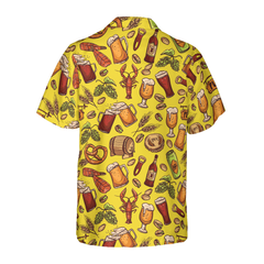 Beer Yellow Hawaiian Shirt Hawaiian Shirt - Hyperfavor