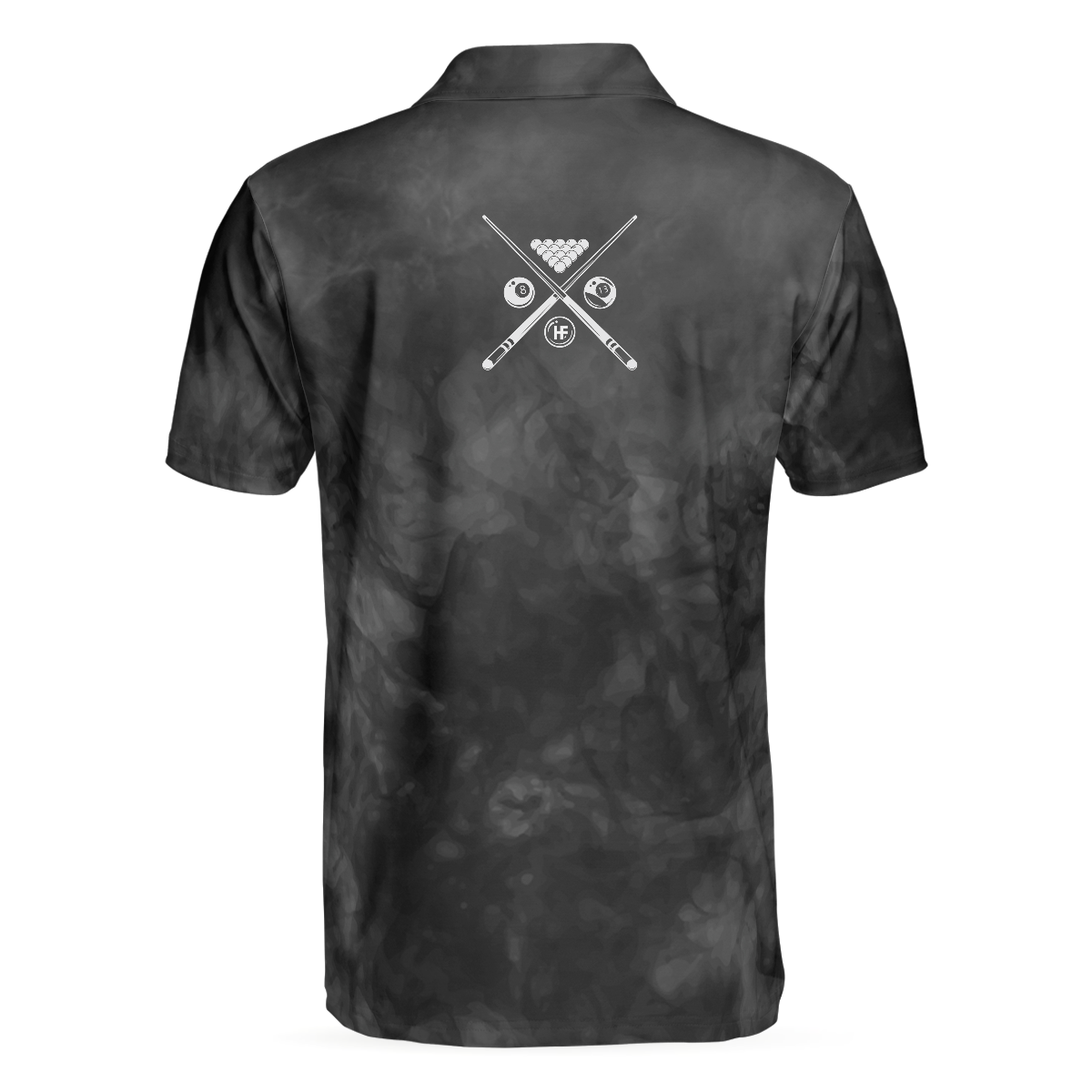 Billiards On Smoke Background Polo Shirt, Smoke Billiards Player Polo Shirt, Best Billiards Shirt For Men - Hyperfavor