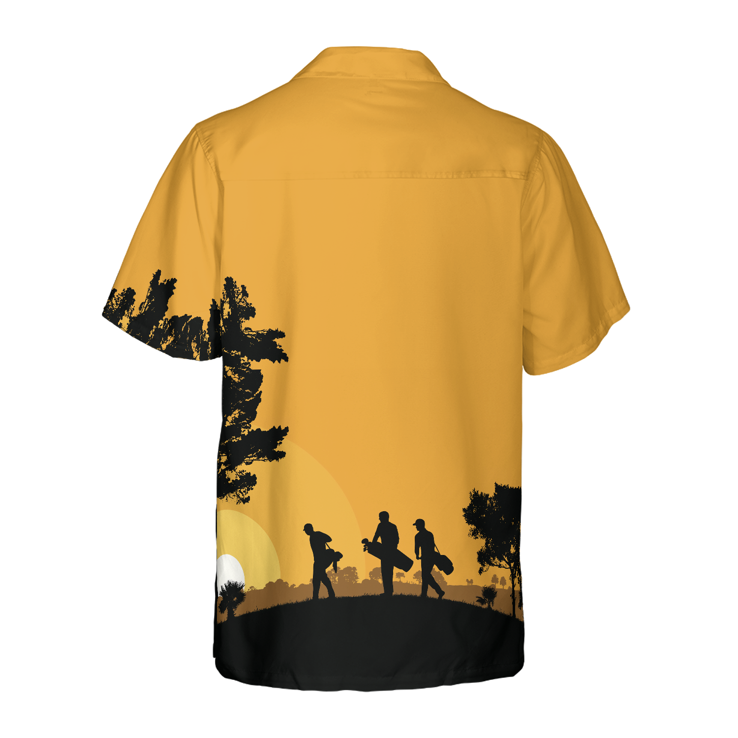 Golfers At Dusk Hawaiian Shirt - Hyperfavor