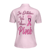 In October We Wear Pink Short Sleeve Women Polo Shirt - Hyperfavor