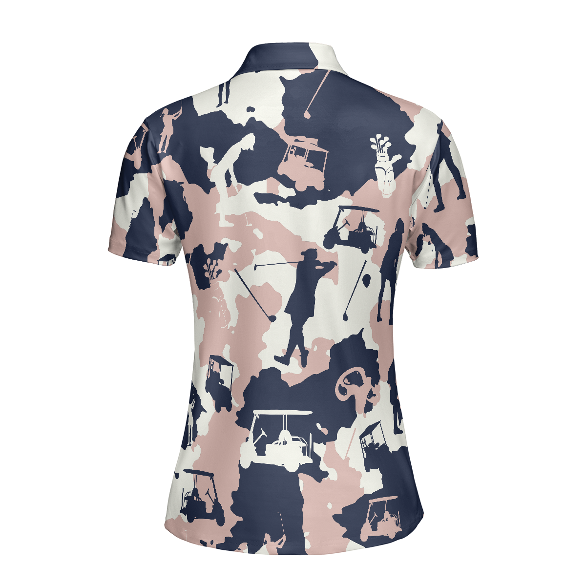 Golf Girl Camouflage V3 Short Sleeve Women Polo Shirt, Camo Golf Shirt For Ladies, Cool Golf Gift For Women - Hyperfavor