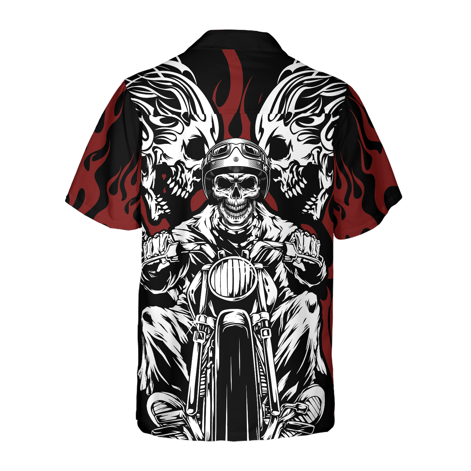 Skull Rider Motorcycle Hawaiian Shirt - Hyperfavor