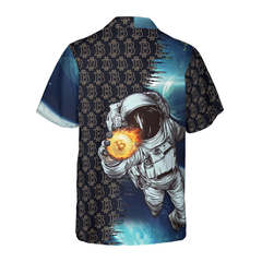 Bitcoin To The Moon Hawaiian Shirt - Hyperfavor