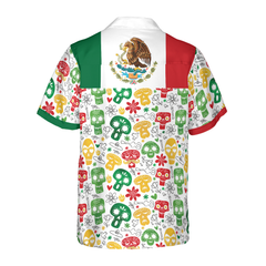 Funny Mexican Skull Hawaiian Shirt - Hyperfavor