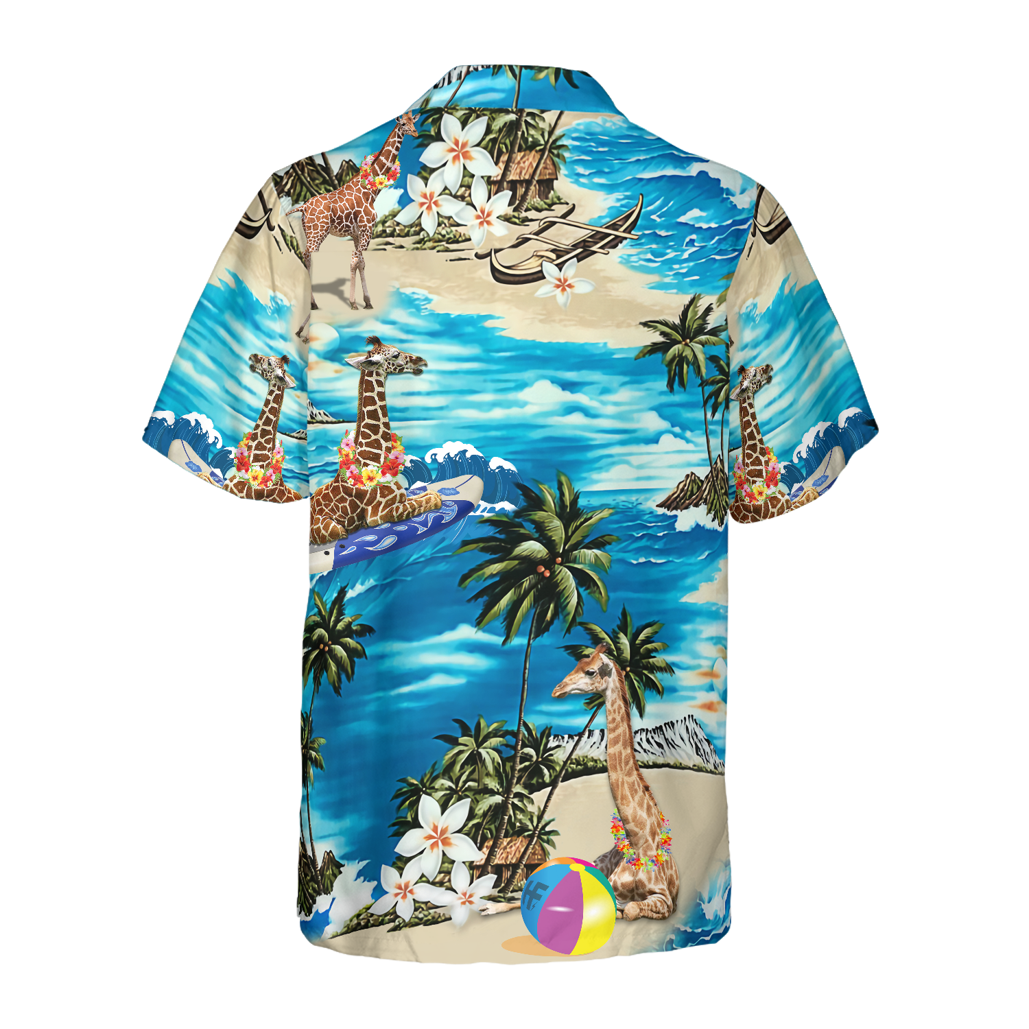 Beach Hawaii Giraffe Hawaiian Shirt - Hyperfavor