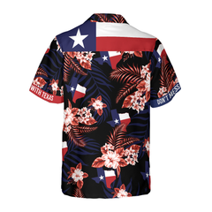 Bluebonnet Don't Mess with Texas Hawaiian Shirt For Men Black Version, Texas State Shirt, Proud Texas Shirt for Men - Hyperfavor