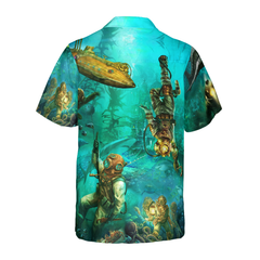 Into The Sea Scuba Diving Hawaiian Shirt - Hyperfavor