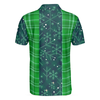 Christmas Bowling with Flannel Plaid Pattern Mens Polo Shirts - Hyperfavor