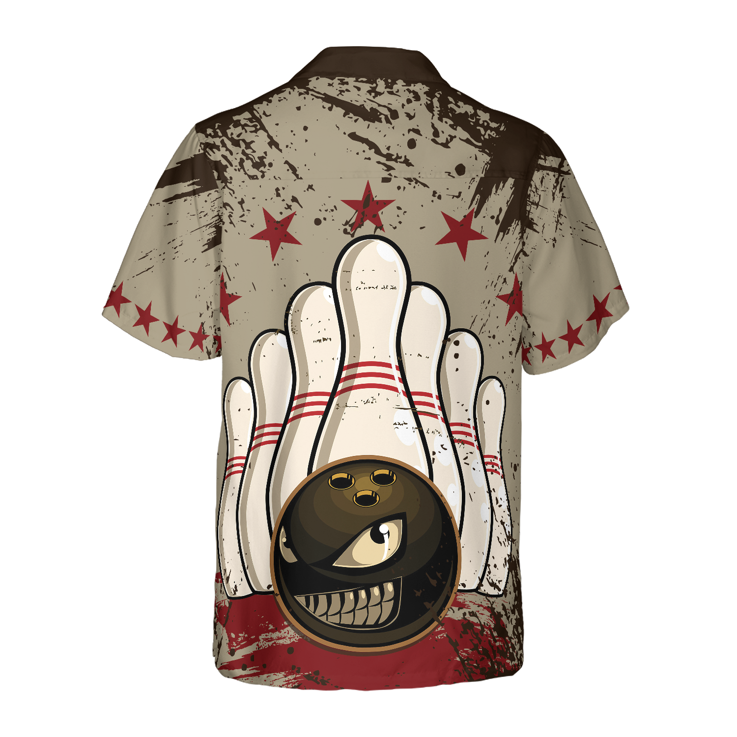 Bowling Ball Vintage Background Hawaiian Shirt - Hyperfavor