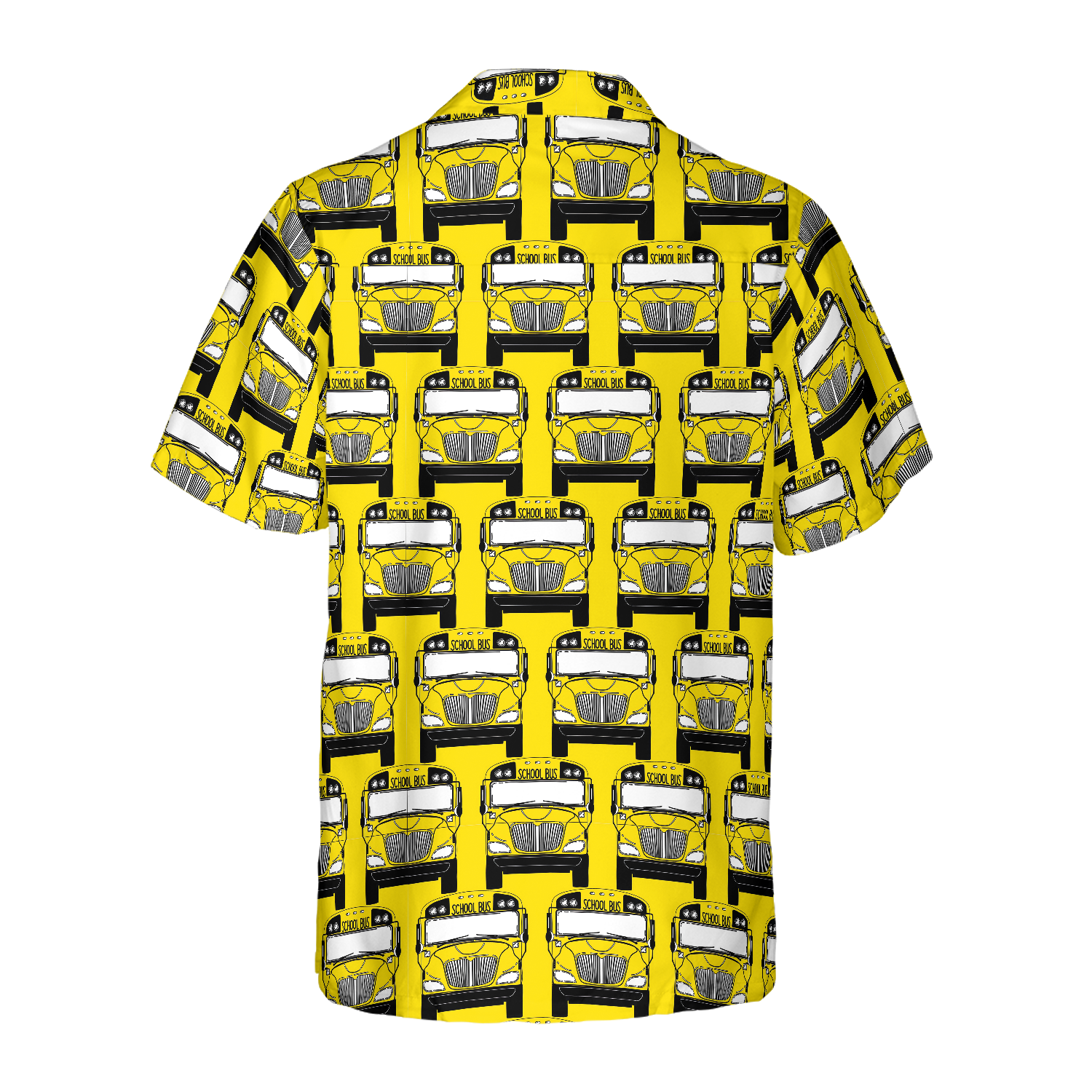 Bus Driver School Bus Pattern Hawaiian Shirt - Hyperfavor