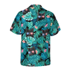 Black Cat Tropical Fourth Of July Hawaiian Shirt - Hyperfavor