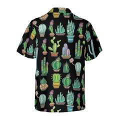 Cute Colorful Cactus Hawaiian Shirt - Hyperfavor