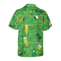 Ireland Pattern Happy Saint Patrick's Day Hawaiian Shirt - Hyperfavor