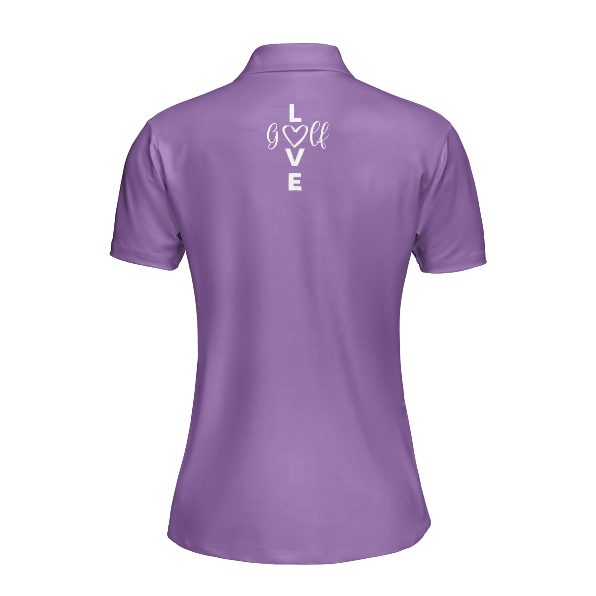 Golf Ball Texture With Roses Golf Short Sleeve Women Polo Shirt, Purple Golfing Polo Shirt For Ladies - Hyperfavor