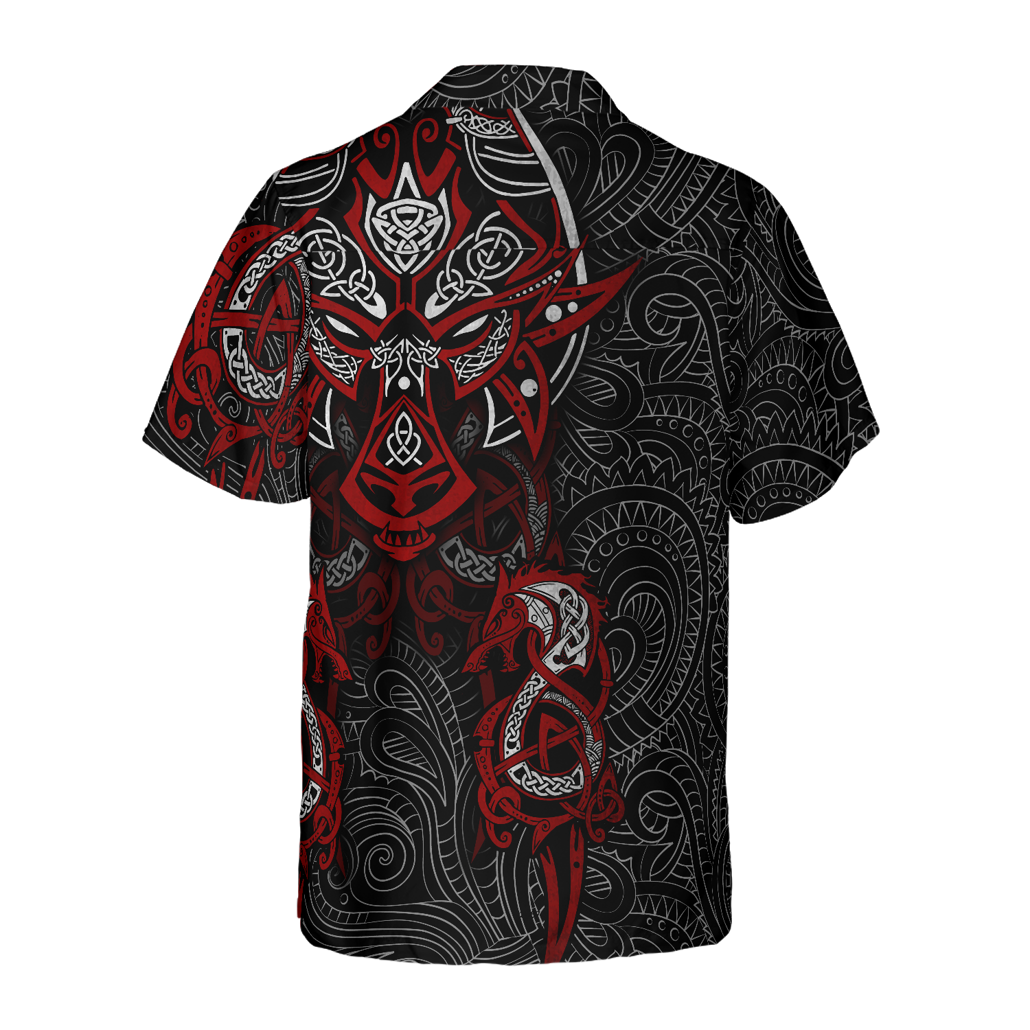 Viking Tattoo Dragon Hawaiian Shirt - Hyperfavor