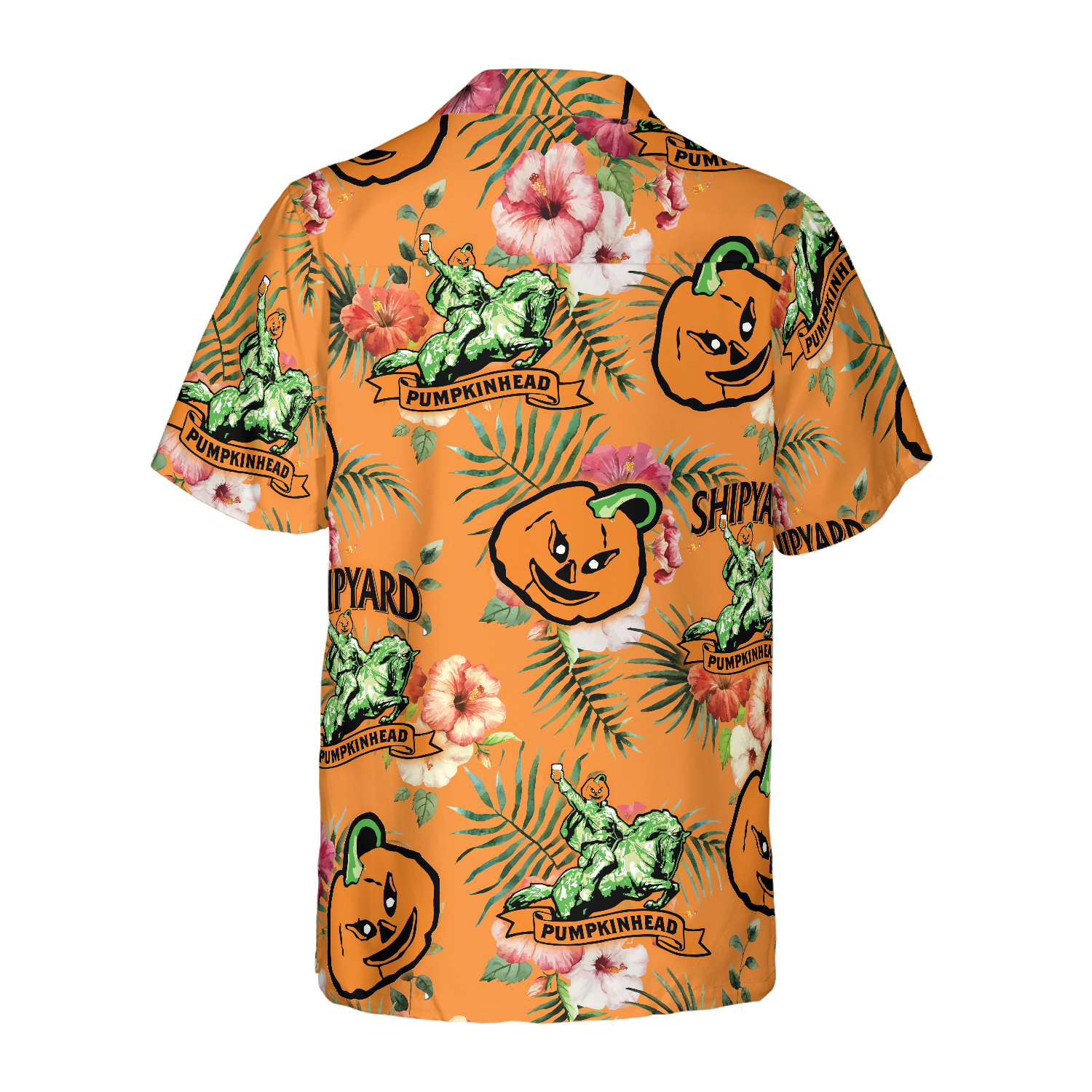 Funny Custom Shipyard Pumkinhead Logo Hawaiian Shirt - Hyperfavor