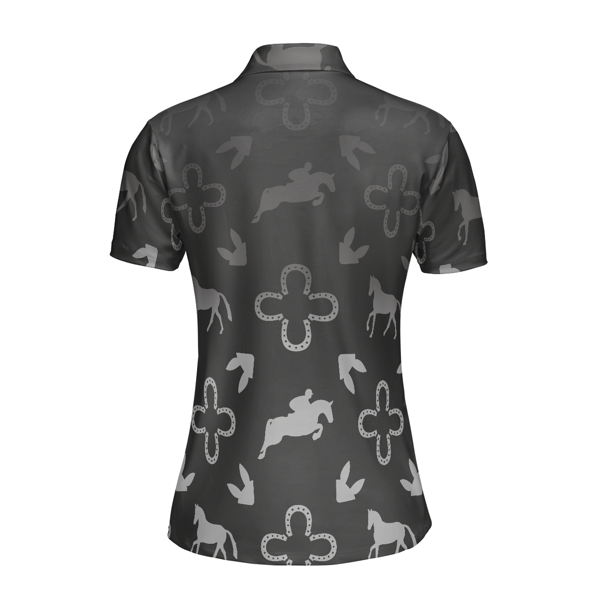 Luxury Equestrian Shirt For Women Short Sleeve Women Polo Shirt - Hyperfavor