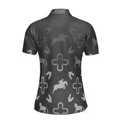 Luxury Equestrian Shirt For Women Short Sleeve Women Polo Shirt - Hyperfavor