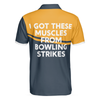 I Got These Muscles From Bowling Strikes Polo Shirt, Bowling Polo Shirt, Bowling Shirt For Men - Hyperfavor