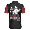 My Bowling Technique Illinois Bowling Polo Shirt, Red And Black Bowling Shirt For Men - Hyperfavor