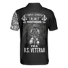 I Am An US Veteran Polo Shirt, Skull Camo Shirt For Retired Veterans, Best Veteran Day Shirt Design - Hyperfavor