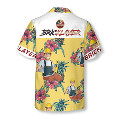 Bricklayer Pineapple Seamless Pattern Hawaiian Shirt - Hyperfavor