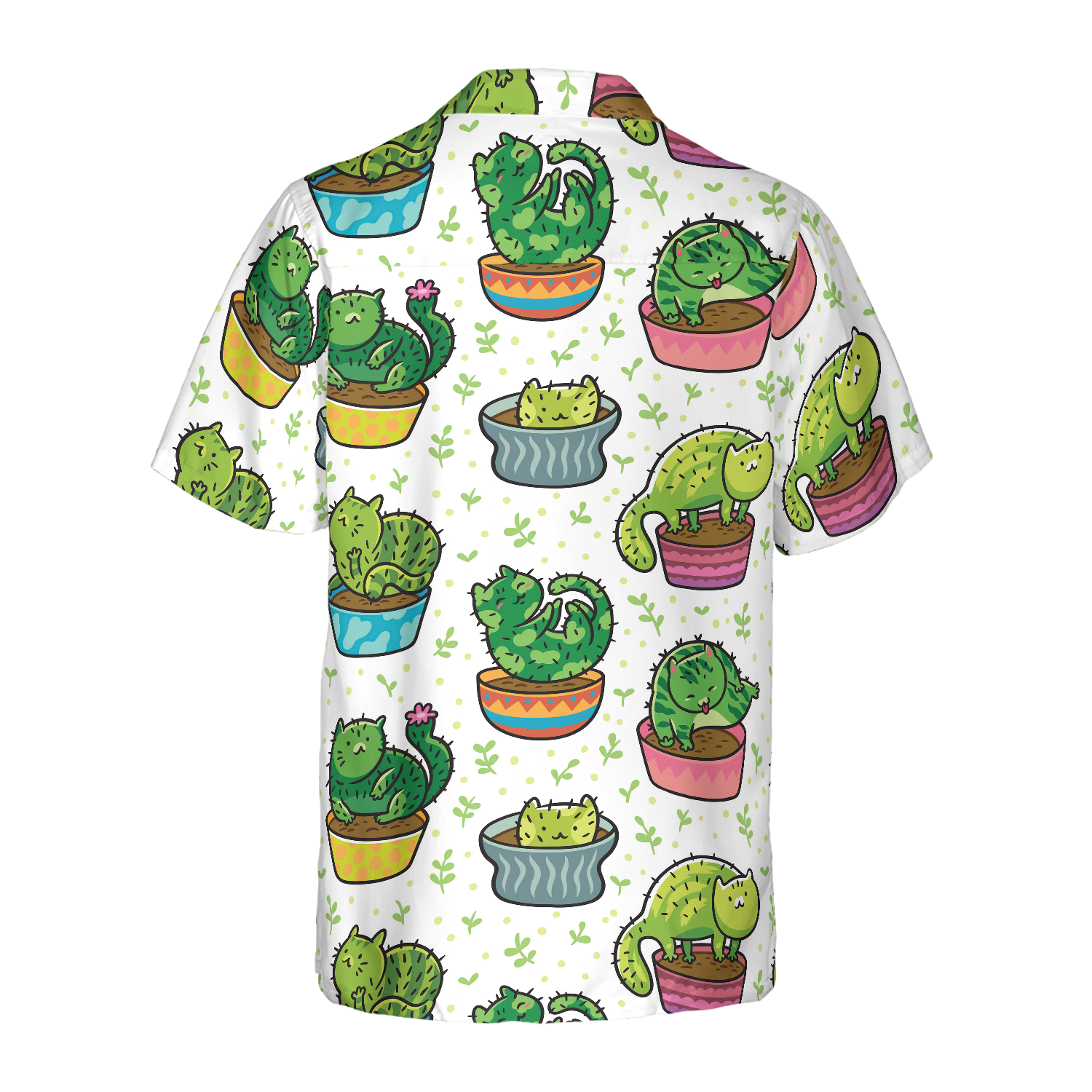 Cactus Cats Hawaiian Shirt - Hyperfavor